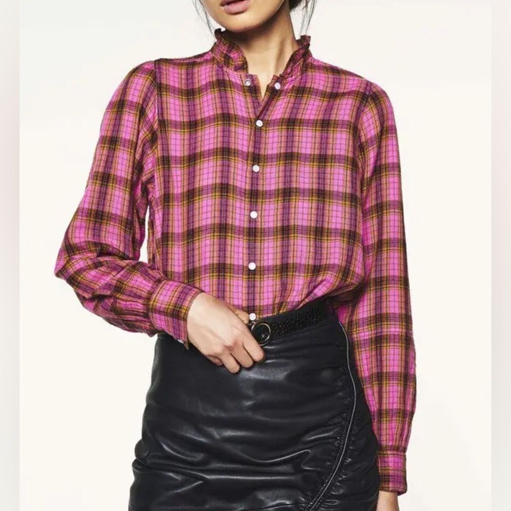 Ba&Sh Canelle Shirt In Pink Size 6